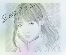 パステル画風にデッサン します イメージ1