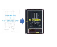 手書き機械設計図面を2次元CAD図面で製図します イメージ1