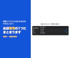 お店専用の予約と売上とシフト管理アプリを作ります イメージ1