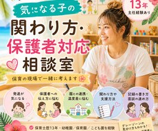 気になる子の悩み、一緒に考えます イメージ1