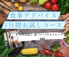 5日間でマスター！ダイエット食事アドバイスします 管理栄養士と一緒にあなただけの正しい方法を見つけましょう！