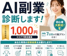 AI副業を診断します｜7日間プラン付きます イメージ1