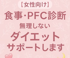 食事・PFC診断 無理ないダイエットサポートします イメージ1