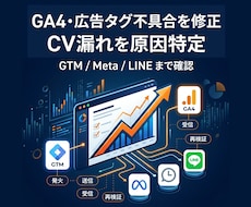 GA4・広告タグ不具合を修正します GTM/Meta/LINEなどCV漏れを原因特定