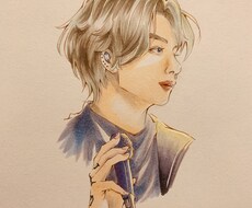 水彩でオリジナル似顔絵お描きします イメージ1