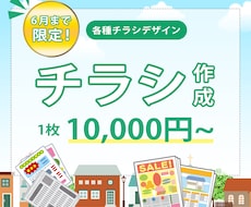 6月特価！チラシ&フライヤー作成致します イメージ1
