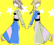 印刷可能■オシャレで色鮮やかな似顔絵描きます イメージ1