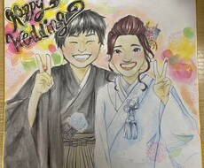 似顔絵のプレゼントに　手書きで可愛い似顔絵描きます イメージ1