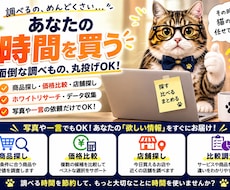 面倒な調べもの・比較をまとめて代行します イメージ1