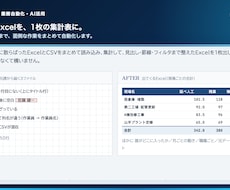 Excelの集計や書類作成を自動化します イメージ1