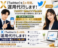 X (Twitter) を1ヶ月間、運用代行します イメージ1