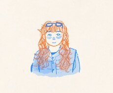２色で描く！個性的な似顔絵描きます イメージ1