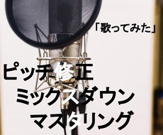 歌ってみた|ミックス|ピッチ修正承ります YouTube動画用、CD音源を高品質でマスタリングまで