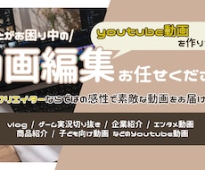 新規参入につきサービス価格で提供します 編集にお困りのYoutube動画なんでも編集します！