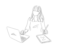 シンプルでおしゃれな線画イラストをお描きします イメージ1