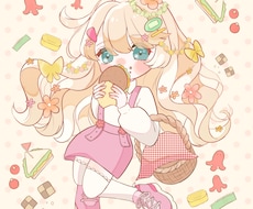 かわいいデフォルメ（SD）イラスト描きます 明るい色使いでさらに可愛さプラス！ラフ画修正無制限で安心