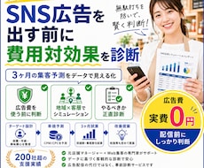 SNS広告は必要？配信前にシミュレーションします 無駄な広告費を払う前に！貴店に本当に必要かデータで診断します