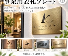オリジナルの店舗用表札を制作します イメージ1