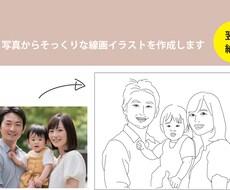 写真データから線画タッチのイラストを作成します イメージ1
