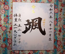 命名書を作成します イメージ1