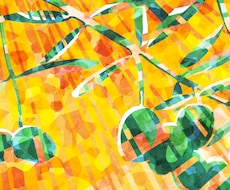 植物を使ったオシャレな色合いのデザインを提供します イメージ1