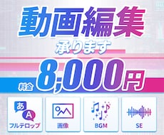 フルテロップ動画編集を承ります 高クオリティな動画を作ります！ショートもOK