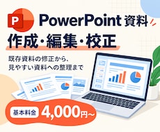 PowerPoint資料を作成・編集・校正します イメージ1