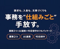 業務まるごと自動化とAI連携ツールを構築します イメージ1