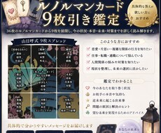 ルノルマン9枚引きで現状と未来を鑑定します イメージ1