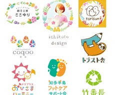 ほっこり優しい親しみやすいロゴ作成します ペンタッチから水彩色鉛筆まで イラストレーターならではのロゴ