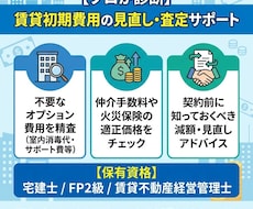 宅建士・FPが賃貸初期費用を精査します イメージ1