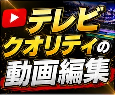 SNS用の動画編集・サムネイル作成いたします テレビ編集のクオリティーを再現します