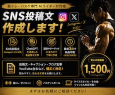 SNS投稿文を丁寧に作成します イメージ1
