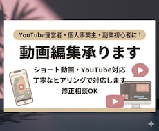 YouTube動画編集承ります イメージ1
