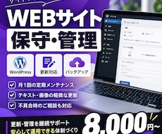 WordPressサイトの保守・管理を代行します イメージ1