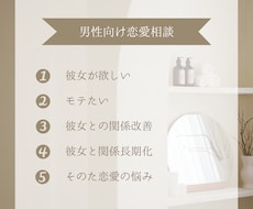 あなたの恋愛の悩みを解決します イメージ1