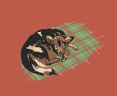 わんちゃん、ねこちゃん、ペットのイラスト描きます イメージ1
