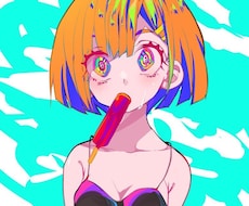 原色のみでド派手でサムネ映えるイラスト描きます ！VTuberの立ち絵や動画サムネイルも描きます！
