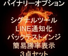 シグナルツール系インジ３点セット提供します バックテストやLINE表示も可能に！
