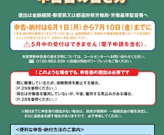 労働保険概算・確定申告書を電子申請致します 【親切丁寧・安値価格・迅速納品】煩雑な手続きはお任せ下さい