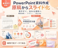 枚数制限無し！1500円でPPT資料を作成します イメージ1