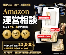 Amazon出品・広告の相談に60分で答えます 現役セラーがあなたの数字を見て次の一手を提案｜初心者OK