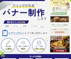 バナー作成｜修正5回無料・期間限定価格で対応します イメージ1