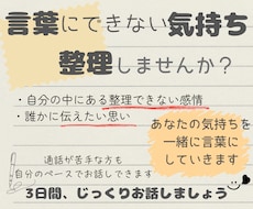 初回お試し】その感情、一緒に整理します イメージ1