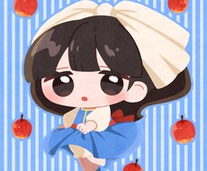 デフォルメ・SDイラストお描きします 2〜2.5頭身の主線なしイラストお描きします。