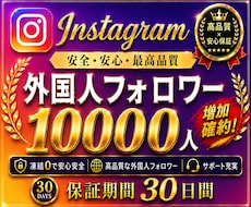 インスタのフォロワー＋10000人増やします 【長期保証】Instagram1万人増加！選べるおまけ付き！