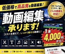 低価格で高品質なYouTube動画編集します イメージ1