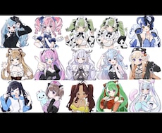 11/15まで/ツインテ限定簡易表情差分付描きます 大特価にてツインテアレンジ限定簡易バストアップ描きます！