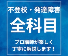 不登校・発達障害のお子さんが勉強できるようにします