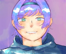 優しい雰囲気のアイコンを描きます イメージ1